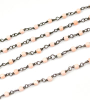 Coral Wire Wrap Chain